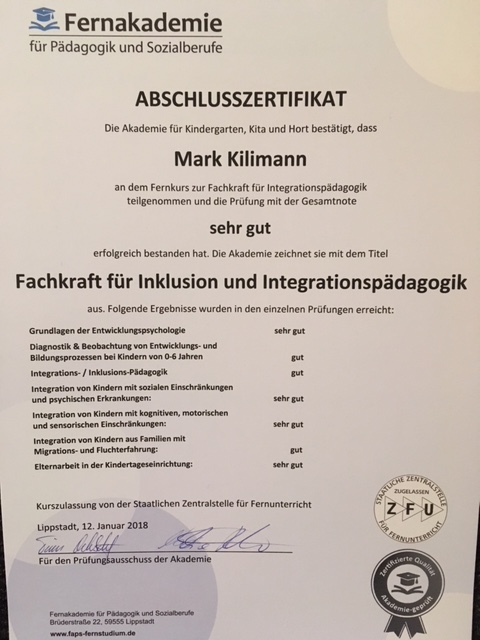 Zertifikat Mark